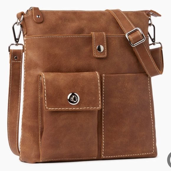 Roots Bags Roots Brown Leather Vintage Crossbody Bag Poshmark